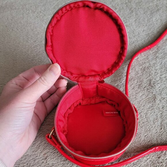 Marc Jacobs red patent leather mini canteen crossbody - Picture 6 of 11